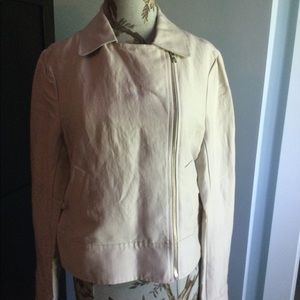 NWT Ann Taylor Linen/Rayon Moto jacket